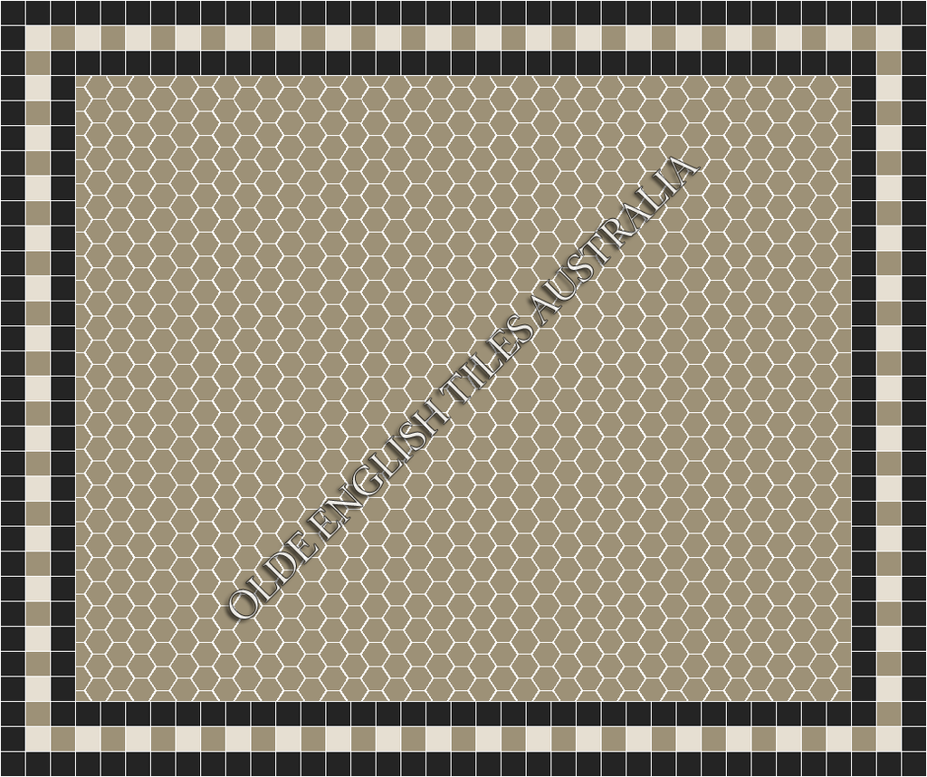  - Plain Hexagon 50 Light Grey Mosaics