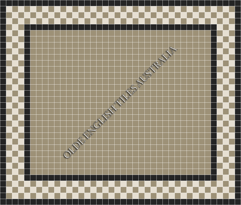  - Plain Square 50 Light Grey Mosaics