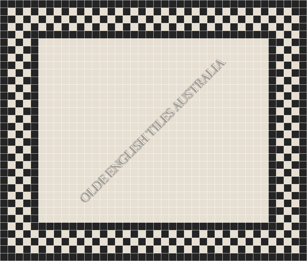  - Plain Square 50 White Mosaics