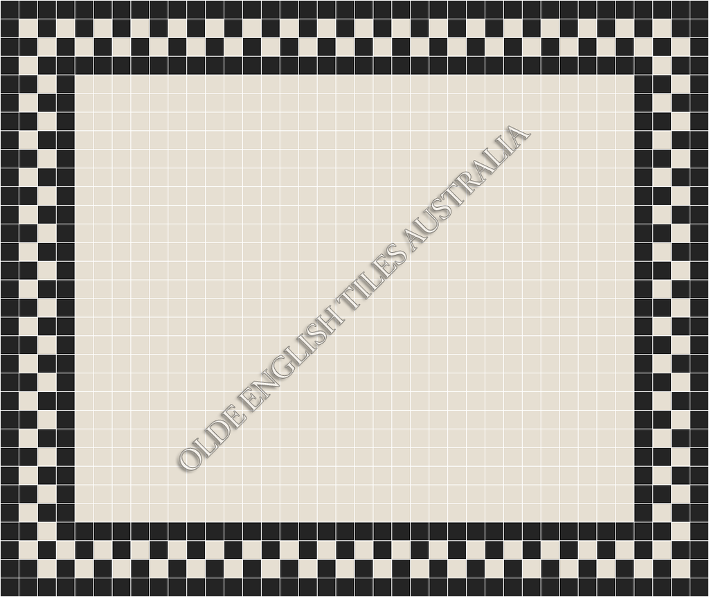  - Plain Square 50 White Mosaics