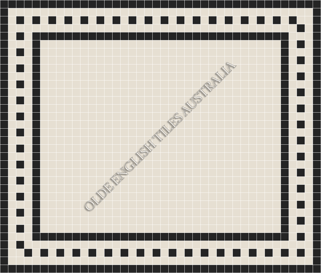  - Plain Square 50 White Mosaics