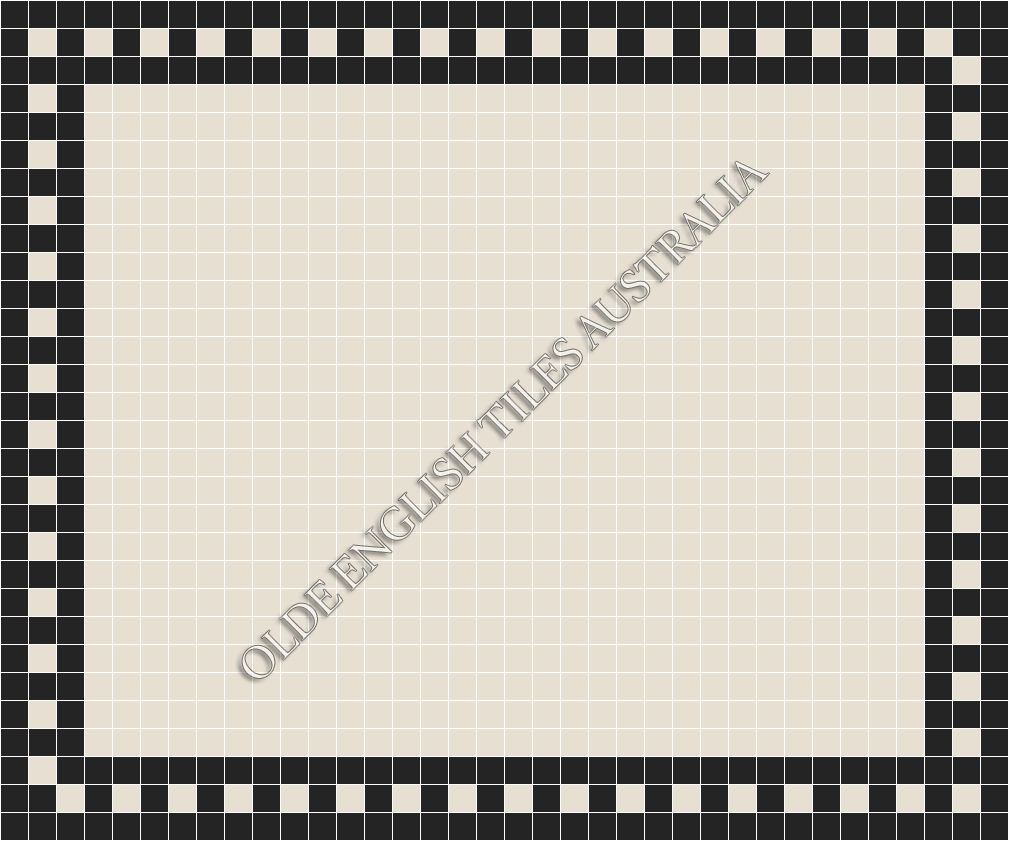  - Plain Square 50 White Mosaics