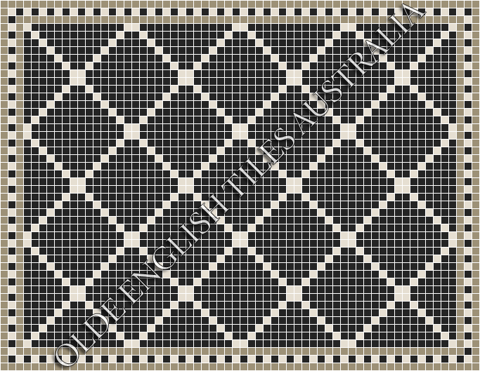  - Ritz 20 Black with White Pattern