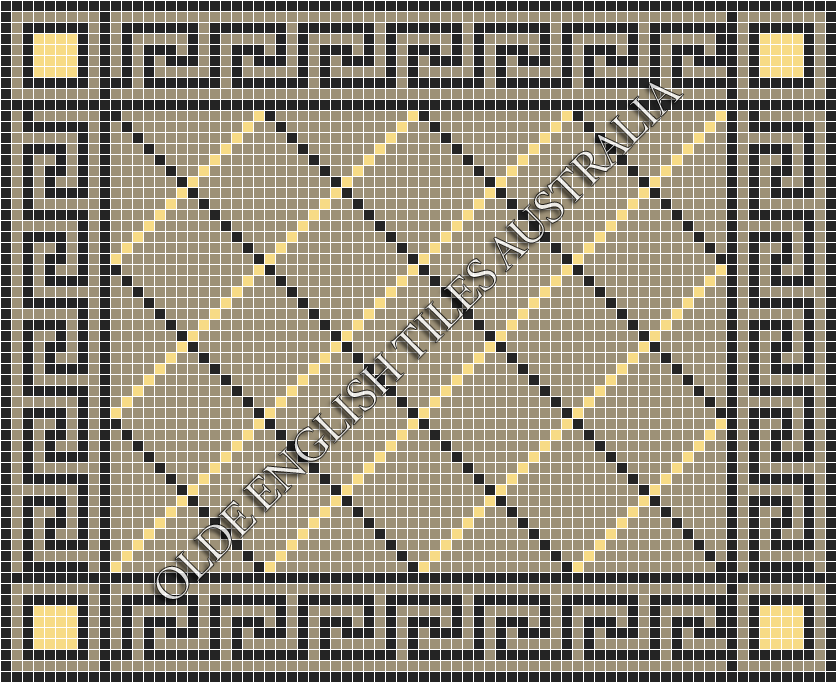  - Ritz 20 Multi Light Grey with Black and Ivory Pattern