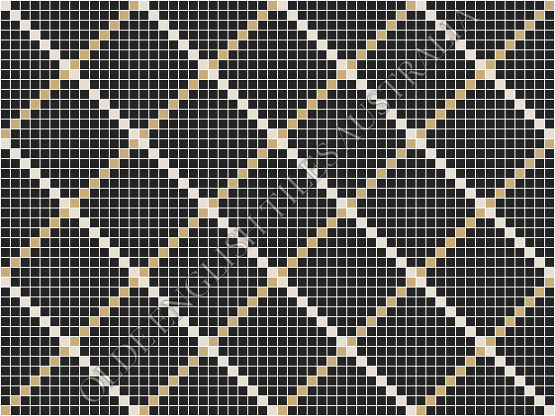  - Ritz 20 Multi Black with White and Linen Pattern