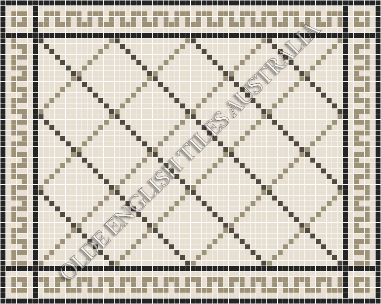  - Ritz 20 Multi White with Charcoal and Light Grey Pattern
