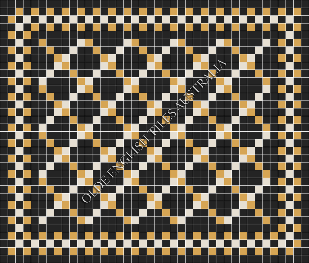  - Ritz 50 Multi Black with White and Yellow Pattern