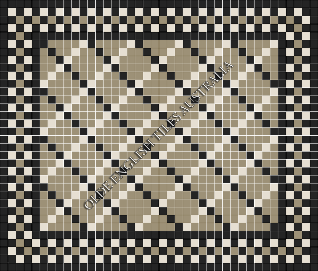  - Ritz 50 Multi Light Grey with White and Black Pattern