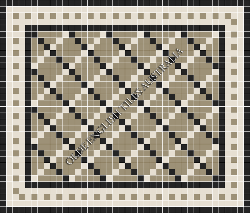  - Ritz 50 Multi Light Grey with White and Black Pattern