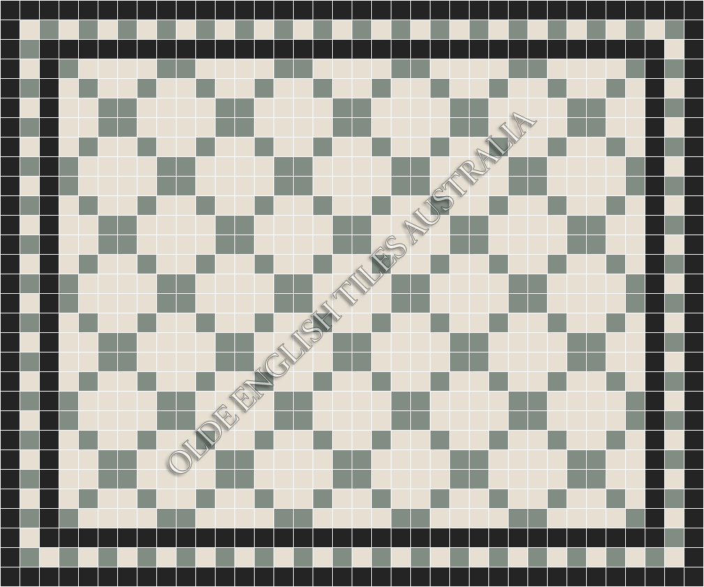  - Ritz 50 White with Light Green Pattern