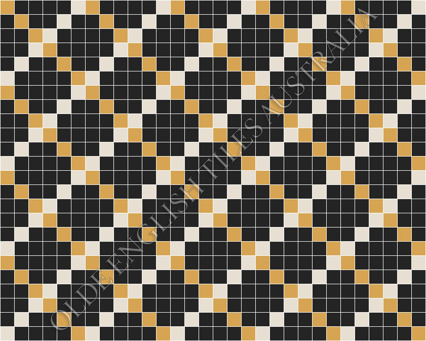  - Ritz 50 Multi Black with White and Yellow Pattern