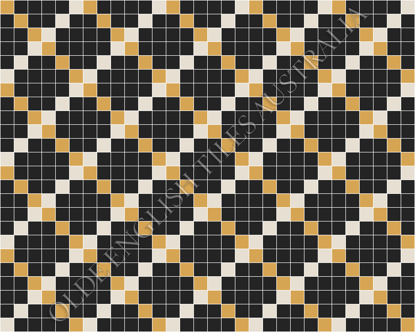 _blog-post_20-classic-mosaic-patterns -  Ritz 50 Multi Black with White and Yellow Pattern