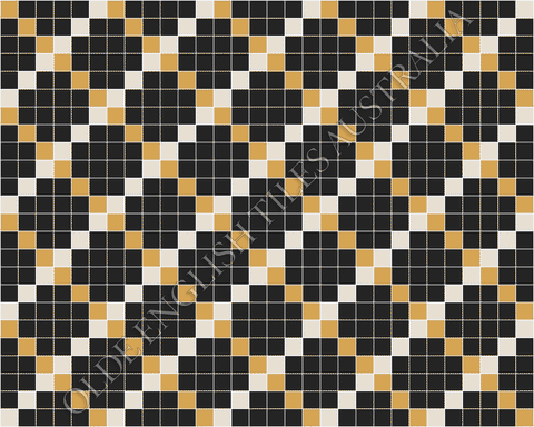 Ritz 50 Multi Black with White and Yellow Pattern