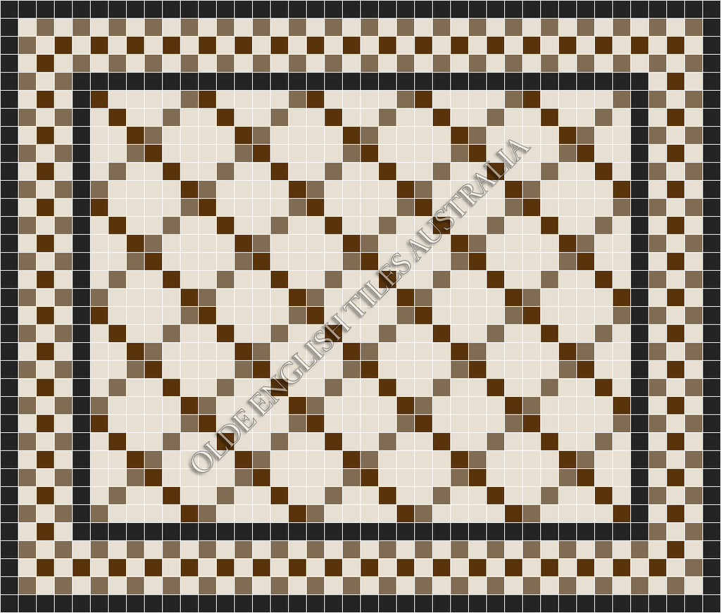  - Ritz 50 Multi White with Special Brown and Coffee Pattern