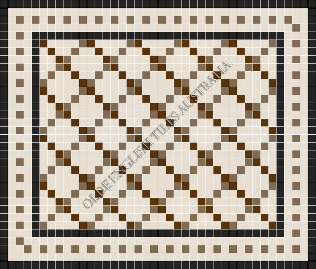  - Ritz 50 Multi White with Special Brown and Coffee Pattern