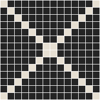  - Ritz 20 Black with White Pattern