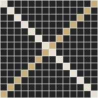  - Ritz 20 Multi Black with White and Linen Pattern