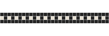 Mosaic Borders -  Rockefeller 20 Black and White Border