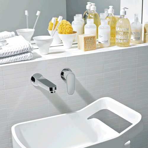  - Sun Wall Mounted Basin or Bath Mixer