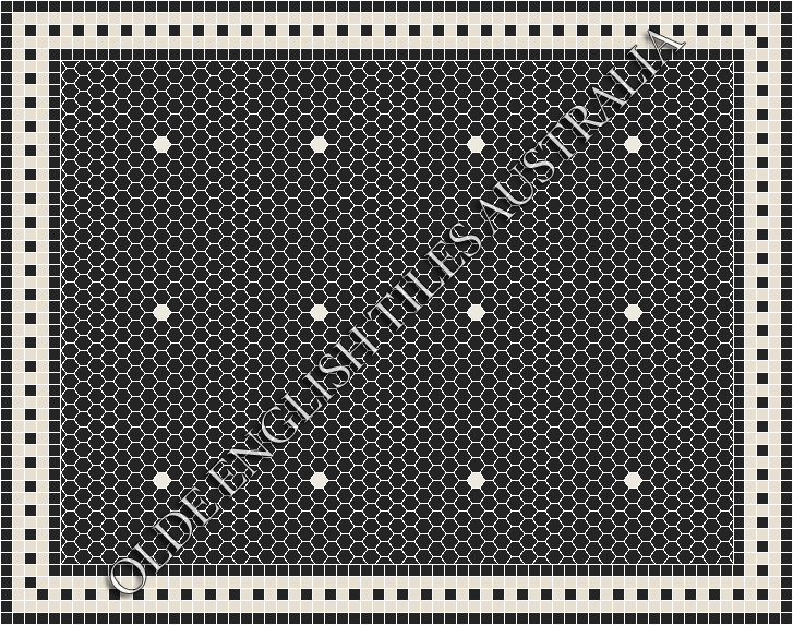  - Tiffany 25 Black with White Pattern