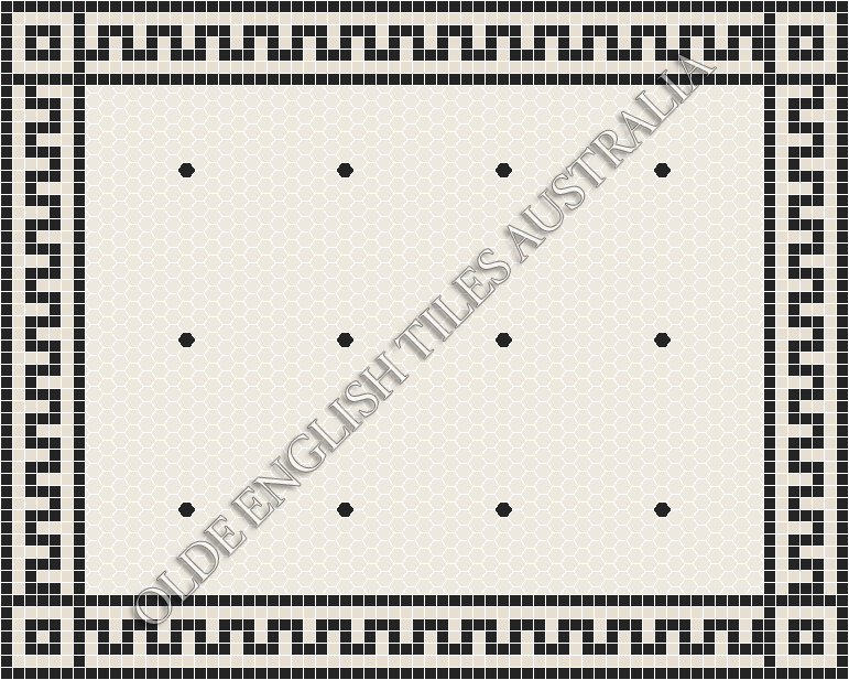  - Tiffany 25 White with Black Pattern