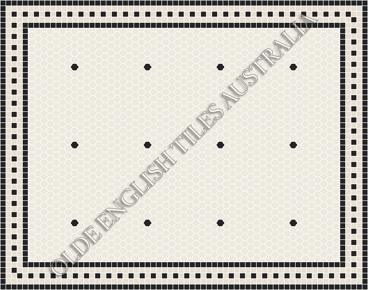  - Tiffany 25 White with Black Pattern
