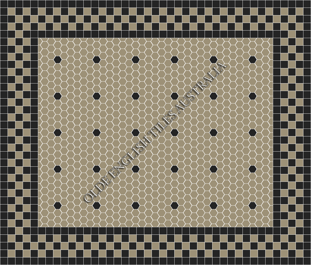  - Tiffany 50 Light Grey with Black Pattern