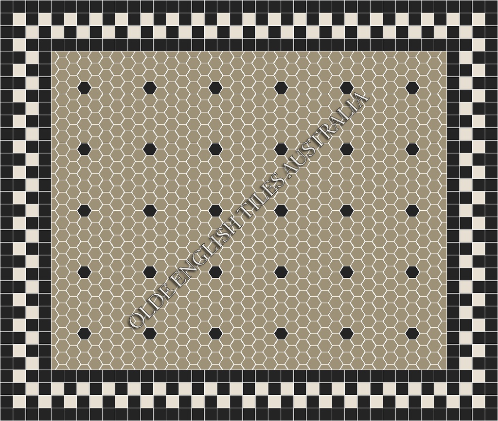  - Tiffany 50 Light Grey with Black Pattern