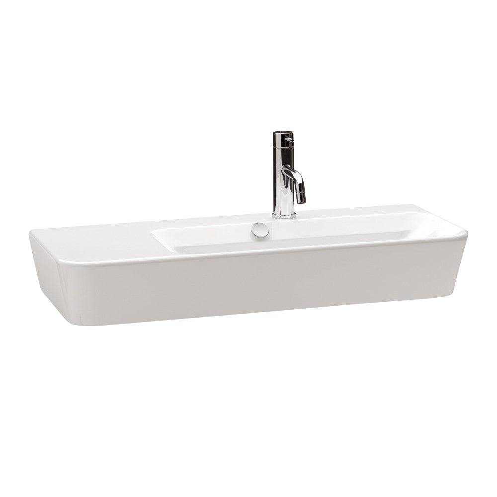  - Emma Square Wall hung or over counter asymmetric Right Hand basin