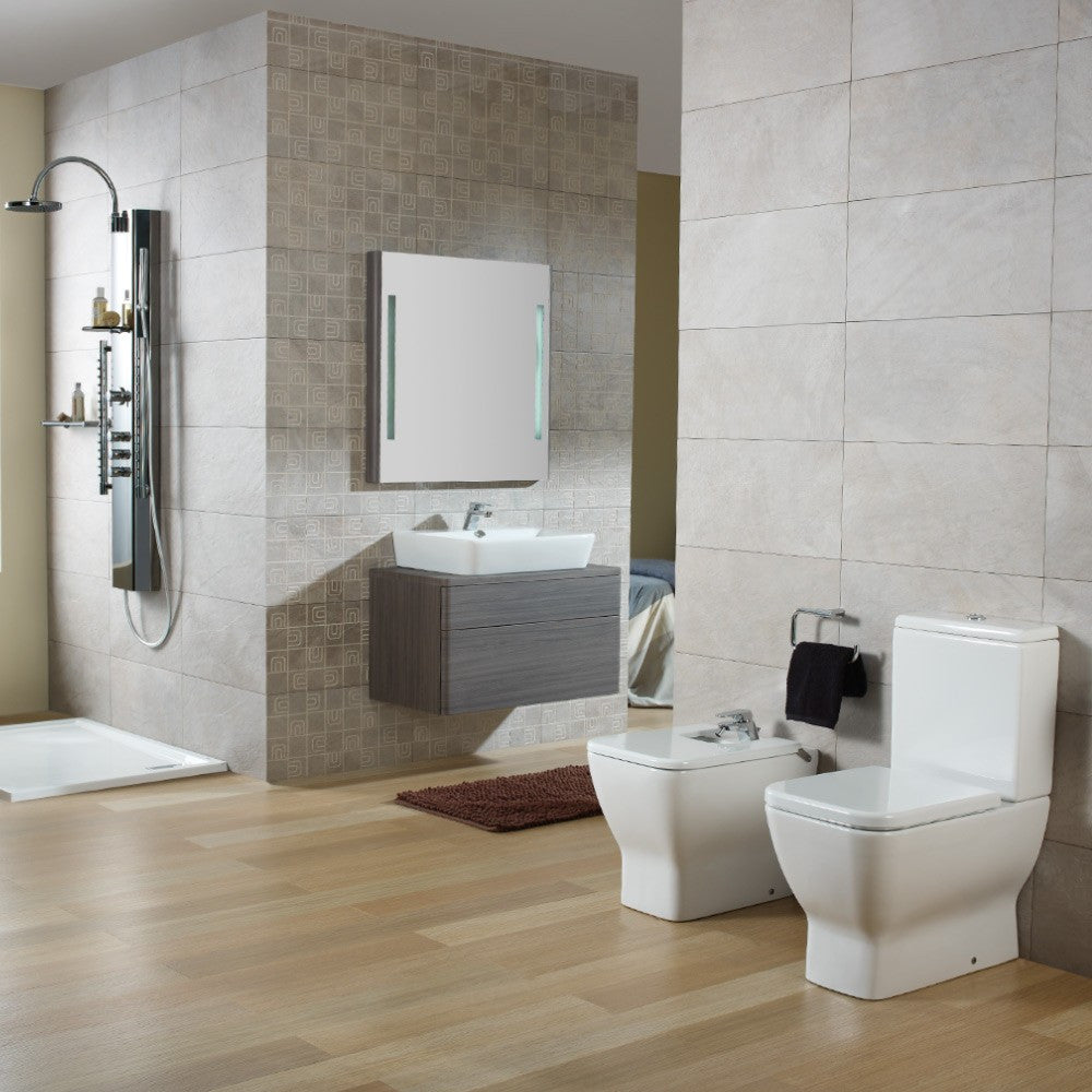  - Emma Square BTW toilet suite with soft close seat