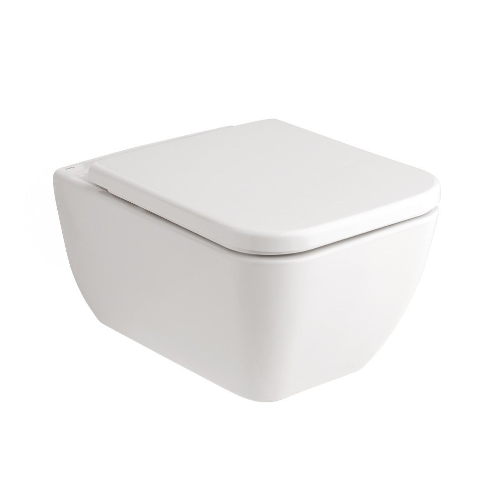  - Emma Square Wall hung pan with soft close seat