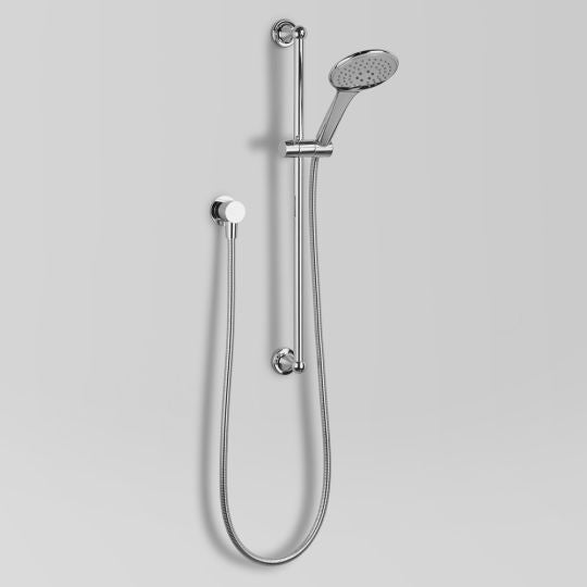  - Classic Olde English Rail Shower Slider Bar Set with elbow & multi function rose